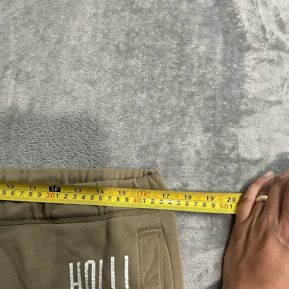 VTG Y2K Hollister Surf Club Sweatpants Mens S Fleece Elastic Waist Grunge Retro